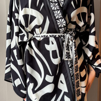 Black & White Kimono