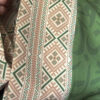 olive green arabic calligraphy kimono